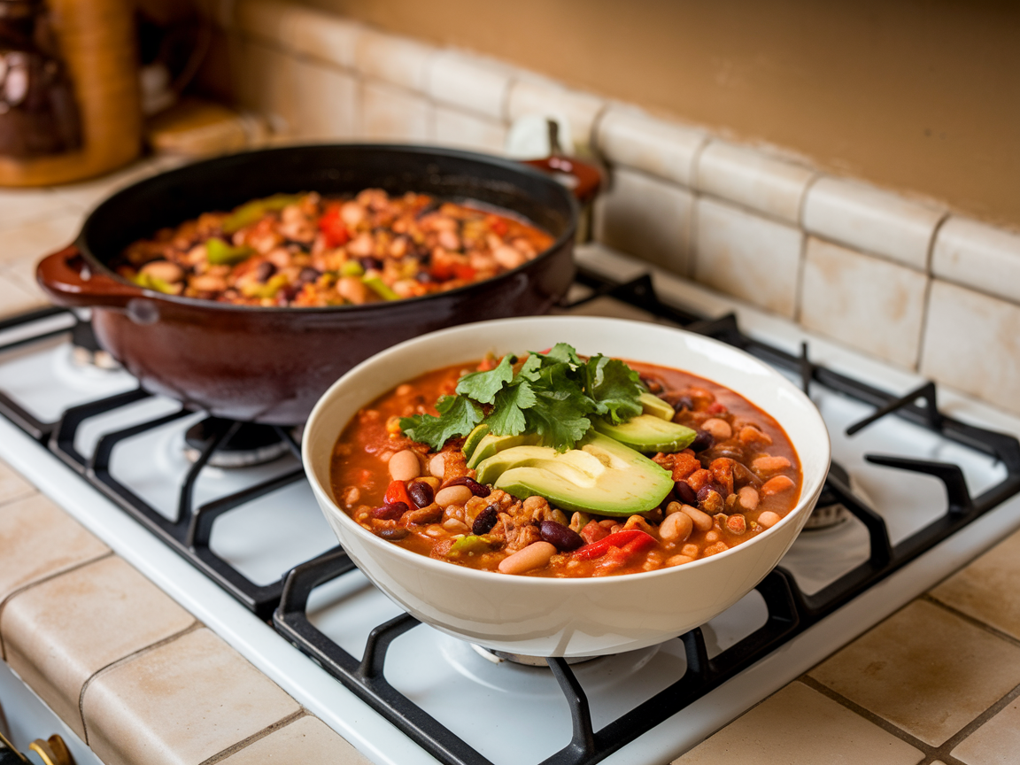 Rich and hearty plant-based chili