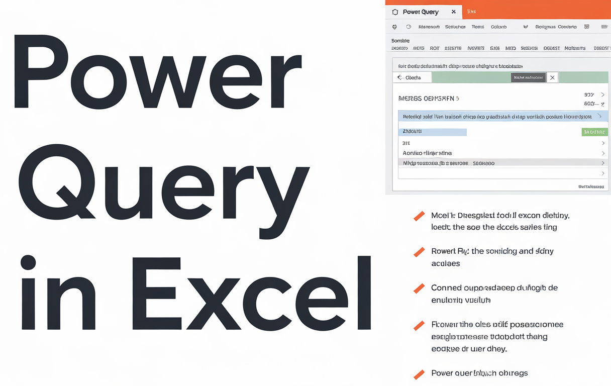 Power Query dans Excel transformation de données automatisée tableau de bord