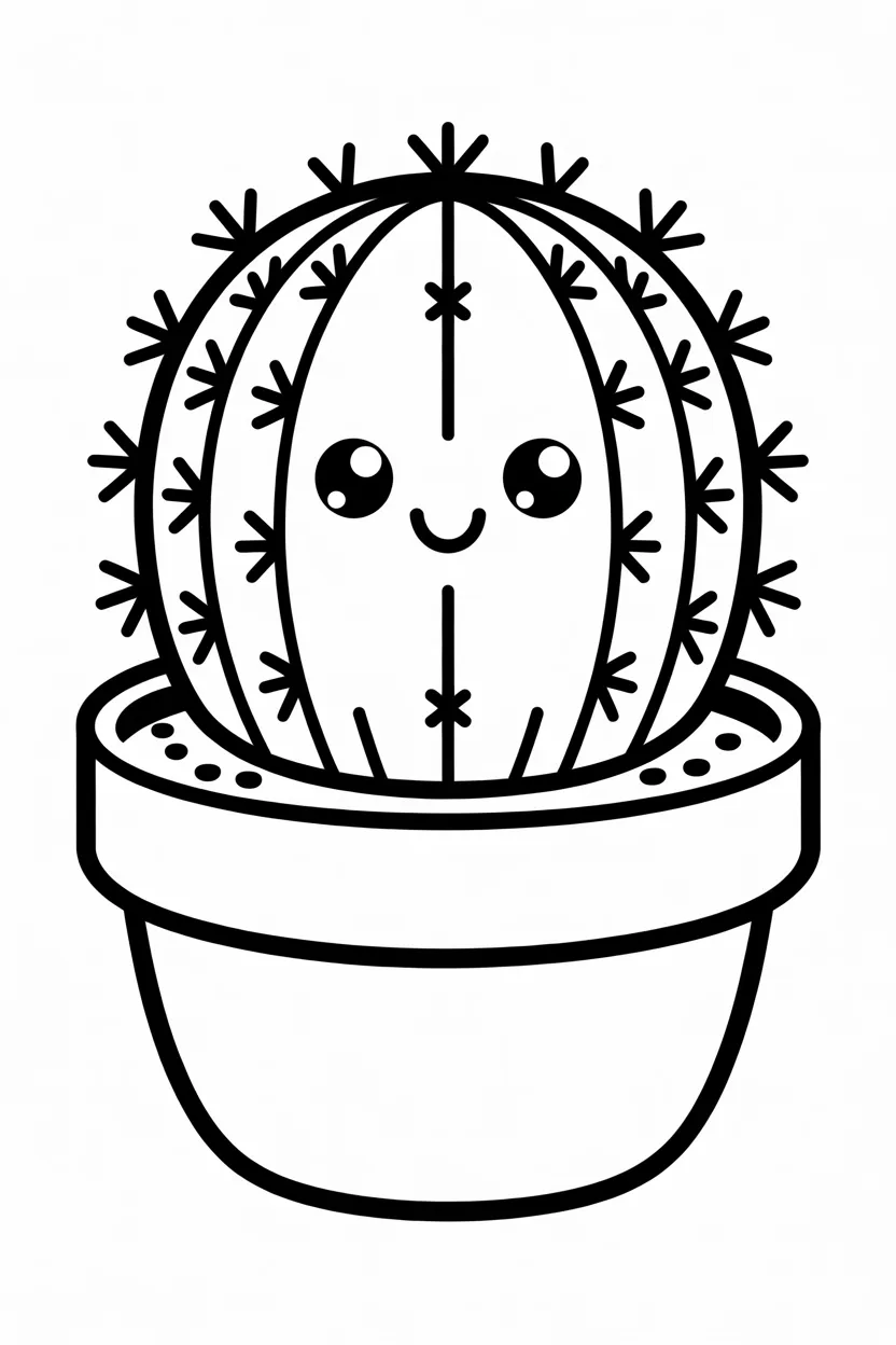cactus coloring pages free printable