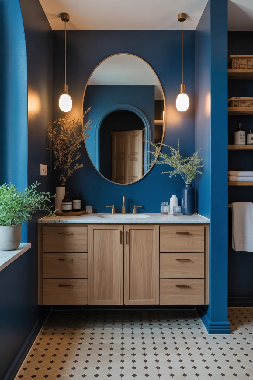 Moody Blue Bathroom Ideas