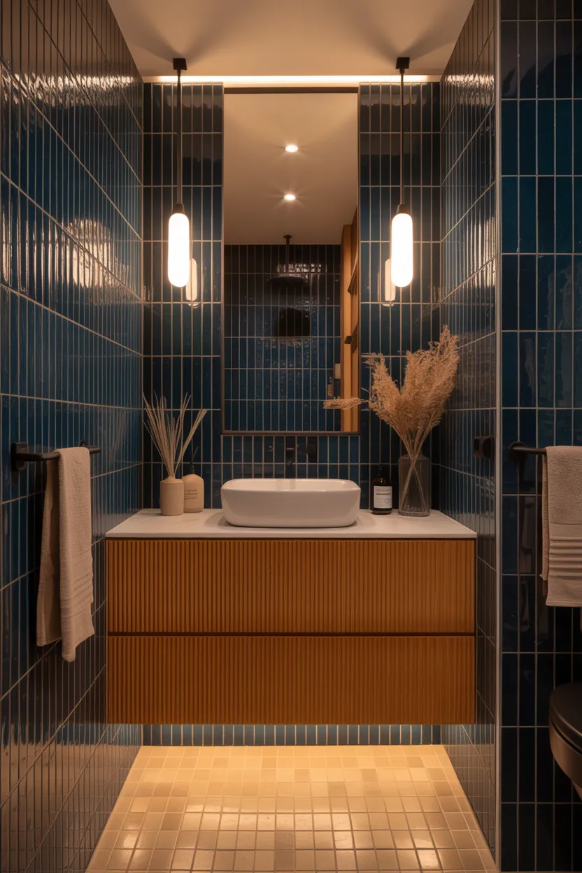 Moody Blue Bathroom Ideas