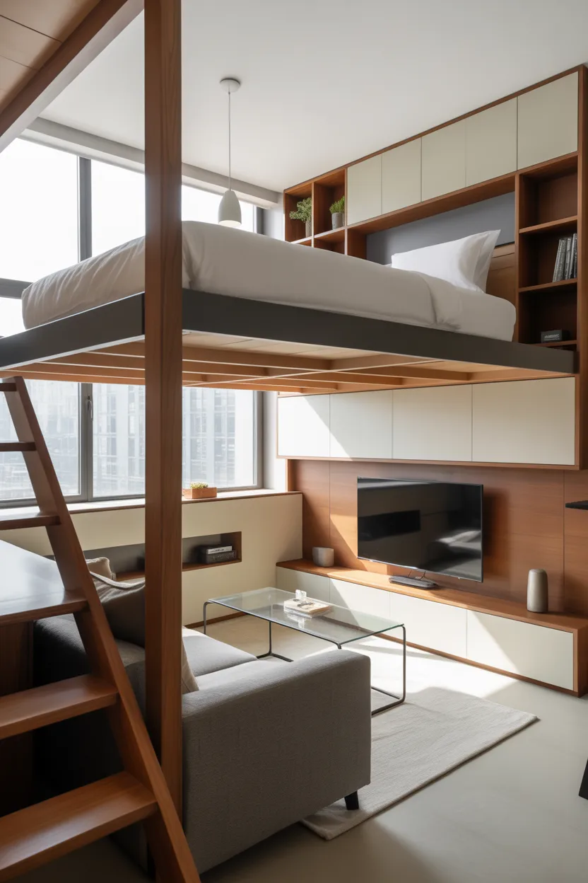 Living Room and Bedroom Combo Ideas