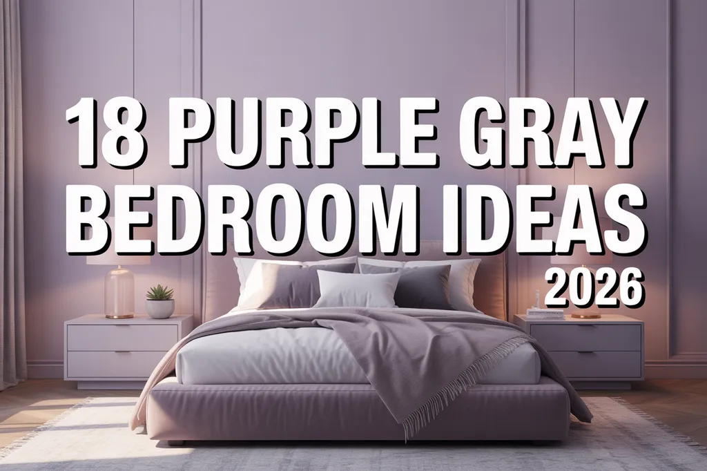 Purple Gray Bedroom Ideas