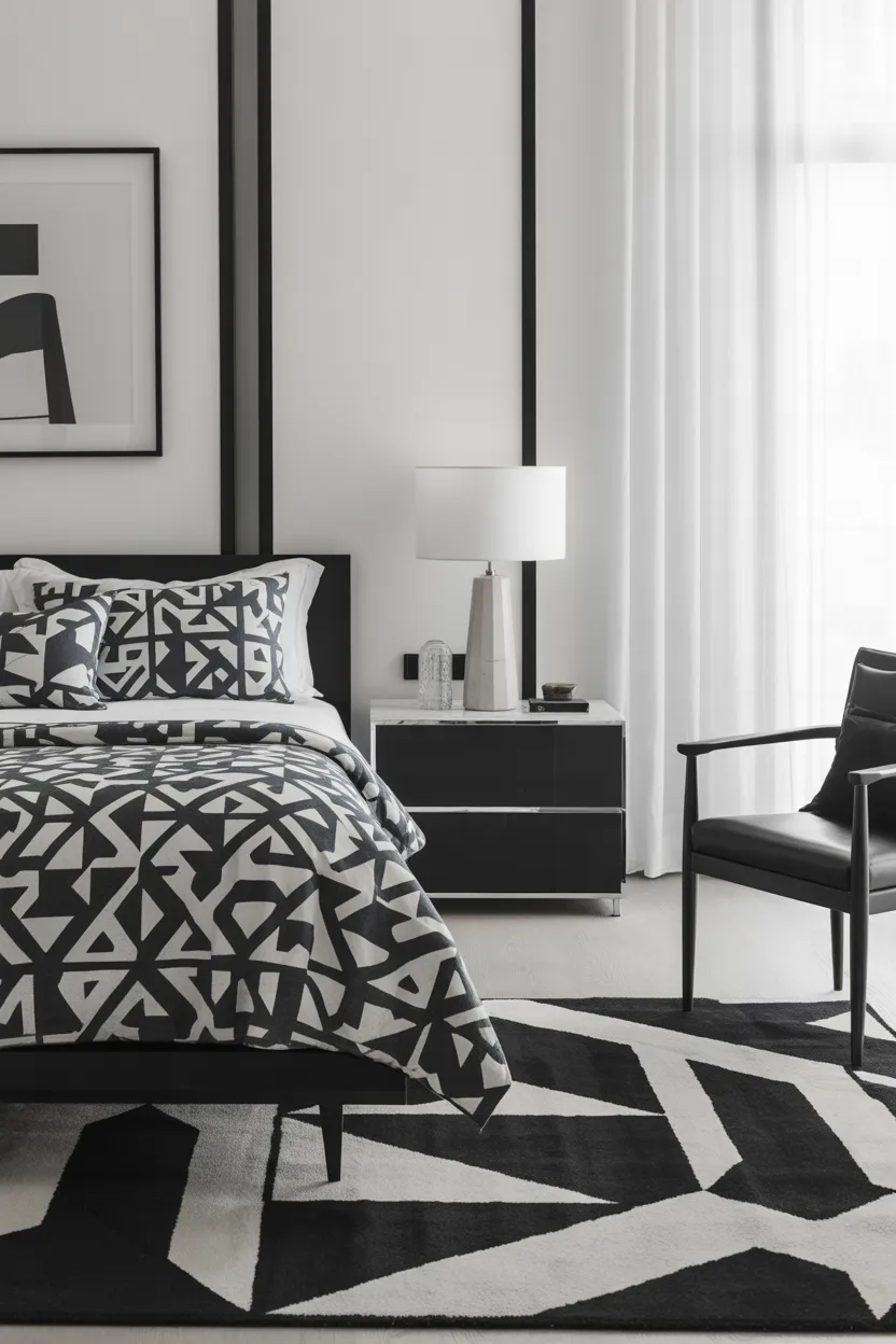 Black and White Bedroom Ideas
