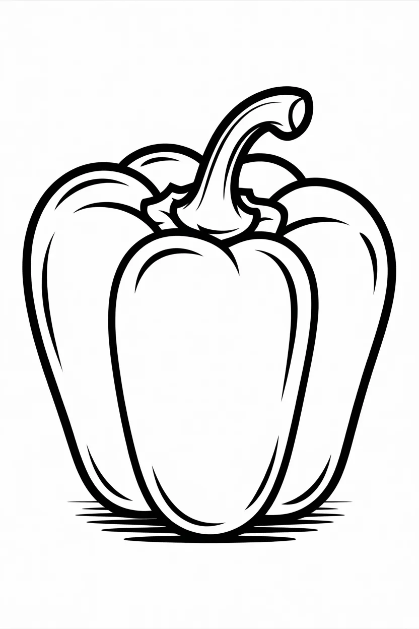6 Capsicum coloring pages free printable 