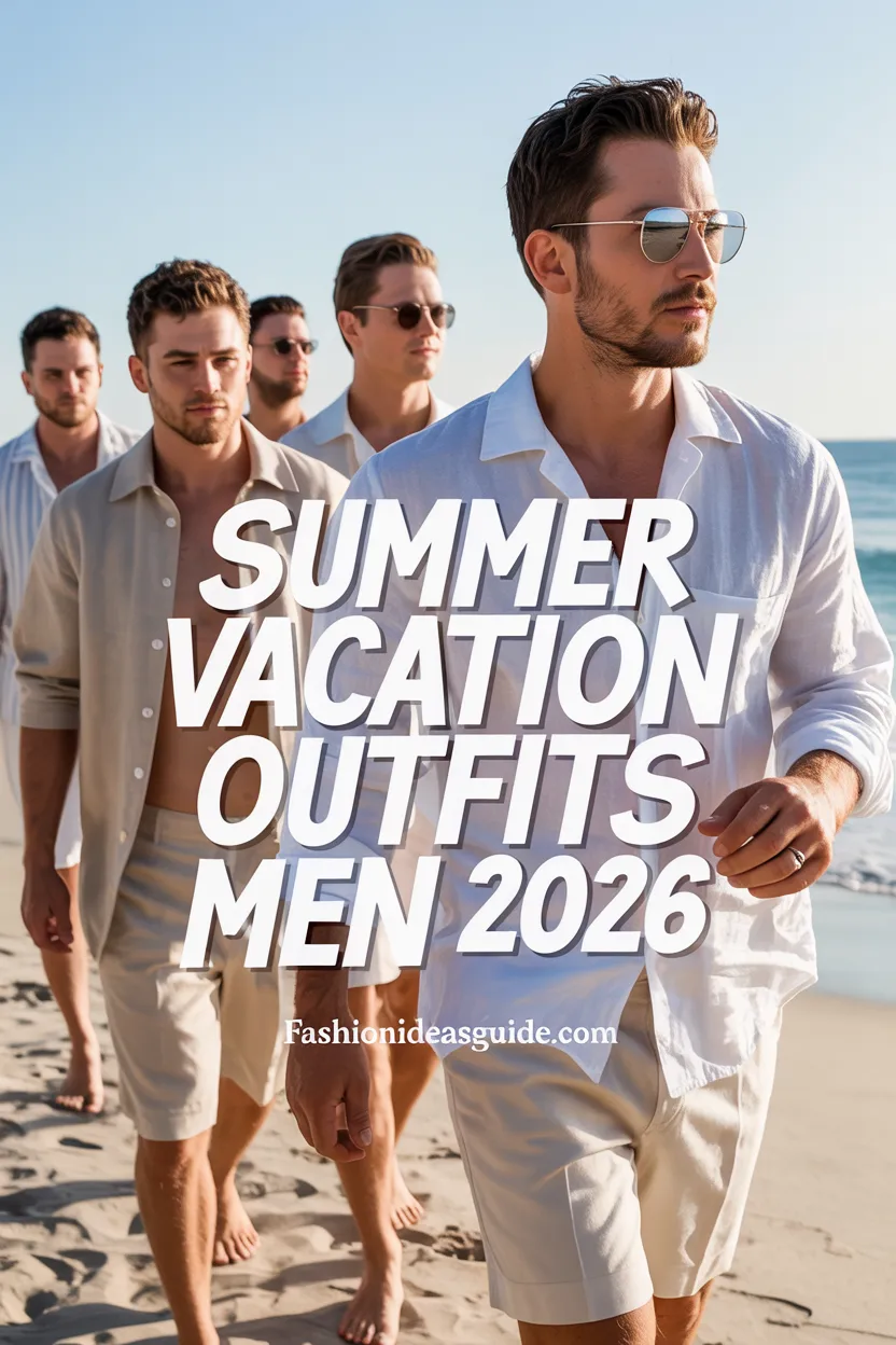 Summer vacation outfits men need 2026