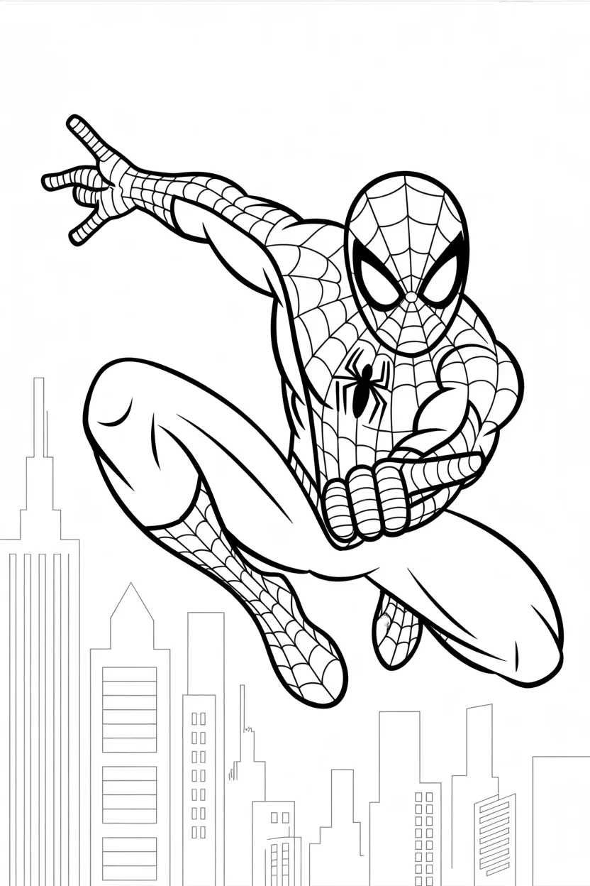 Spiderman coloring pages free printable
