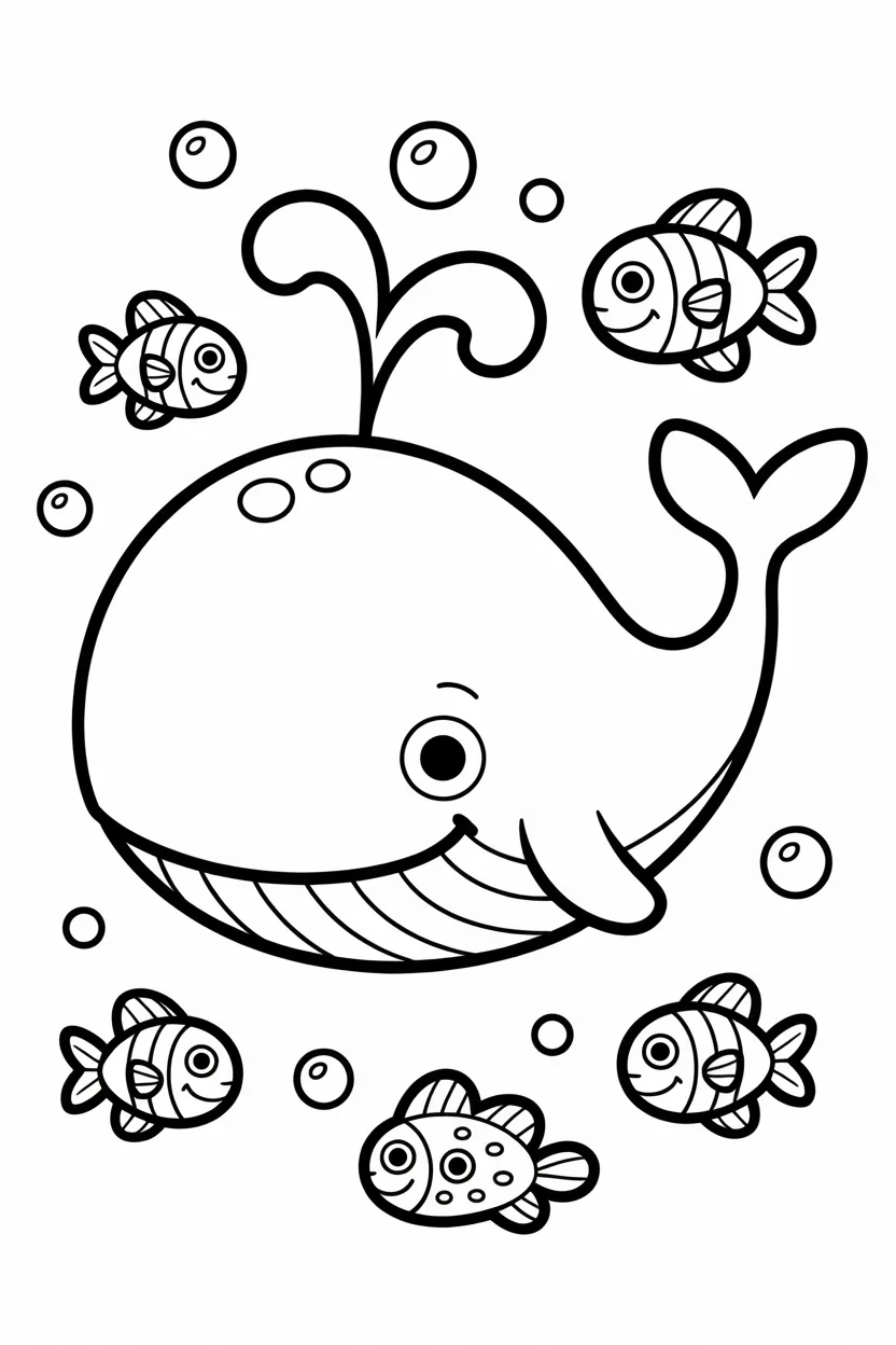whale coloring pages free printable