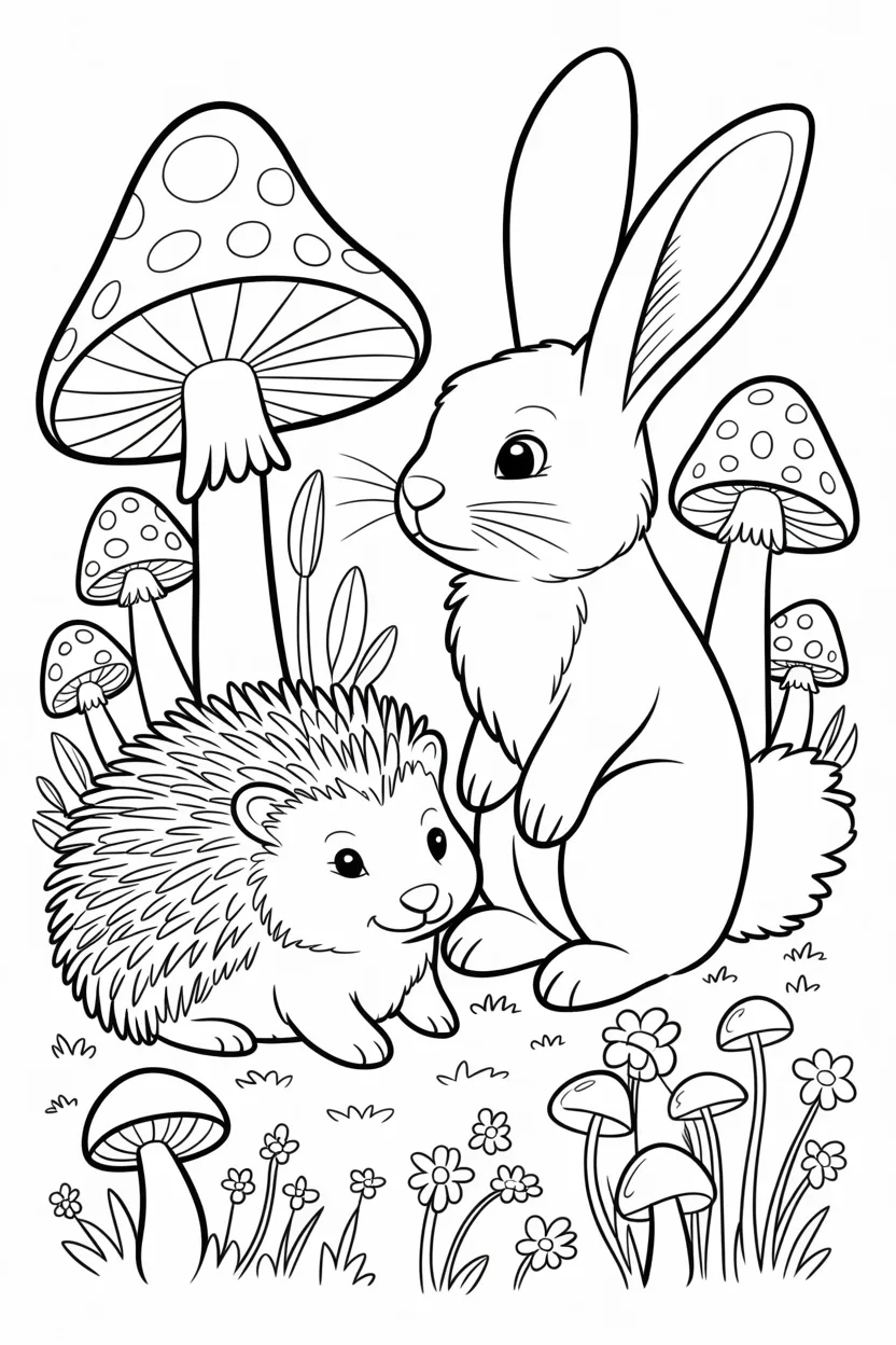 Cute animals coloring pages free printable