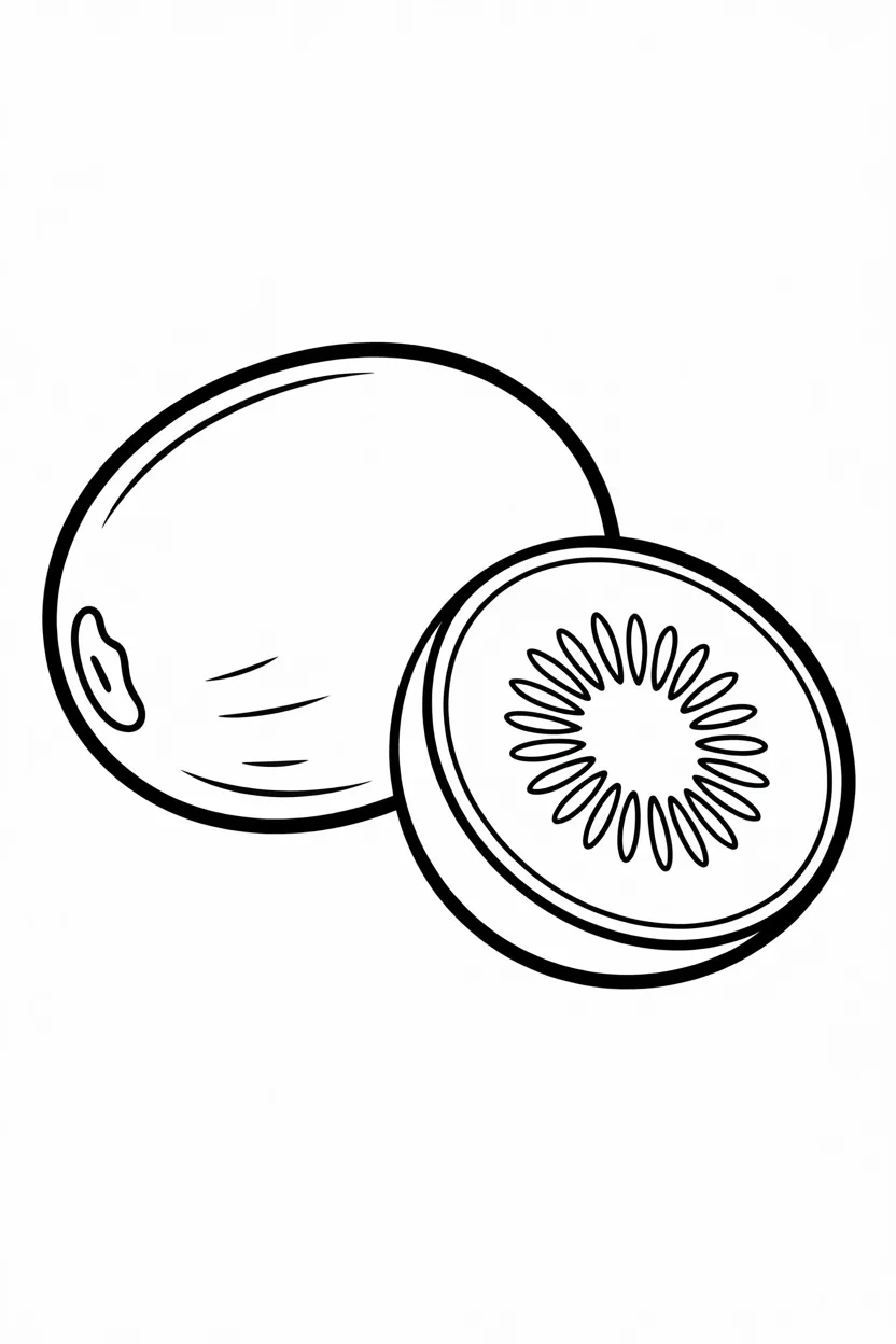 Kiwi coloring pages