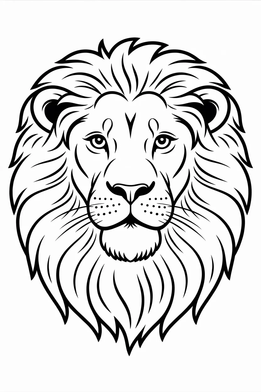 5 Lion coloring pages free printable
