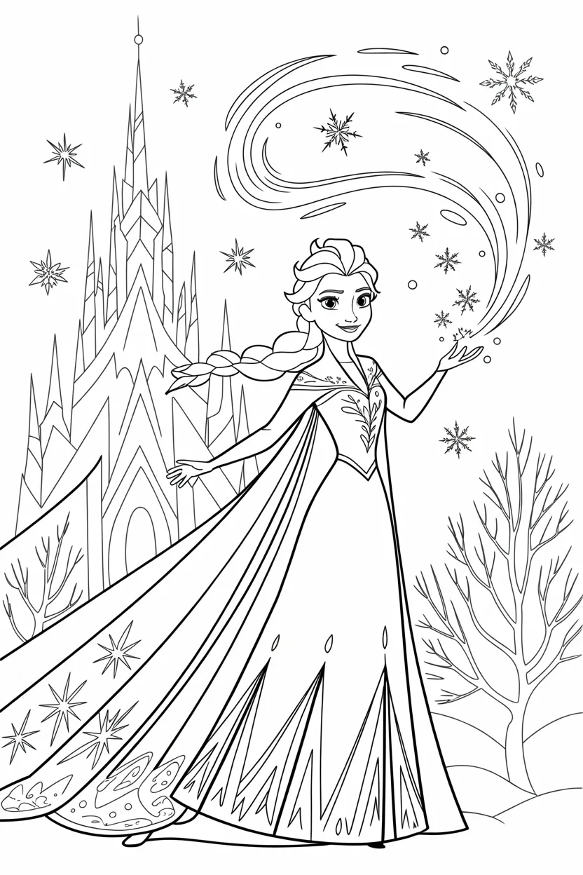 frozen coloring pages free printable