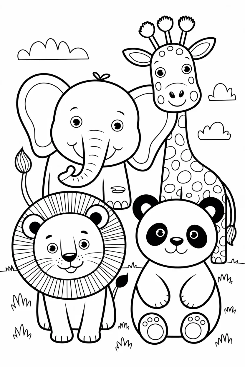 Animals coloring pages free printable