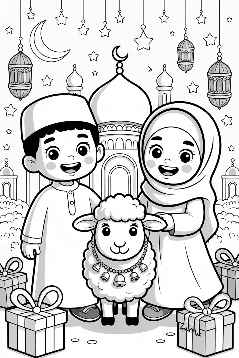 5 Eid ul Adha Coloring Pages Free Printable