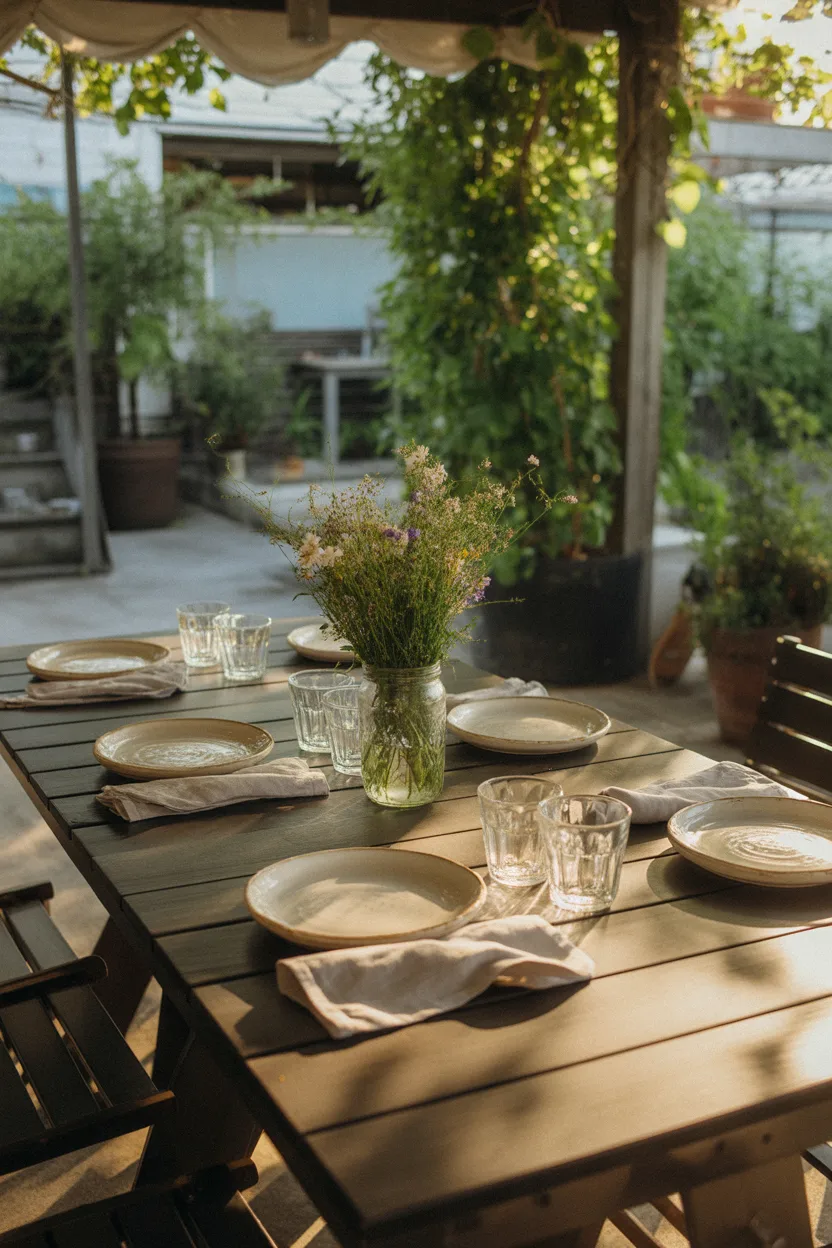 Outdoor Table Decor Ideas