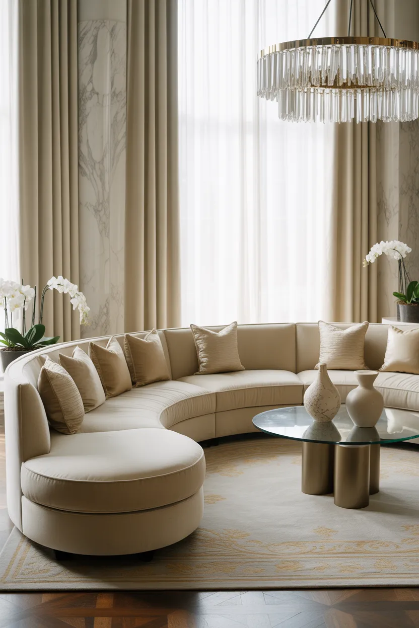 Curved Sofa Living Room Ideas 2026 Stylish & Modern Designs
