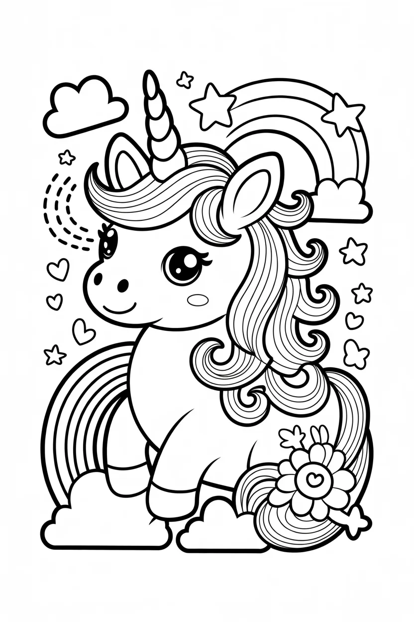 Cute aesthetic animals coloring pages free printable