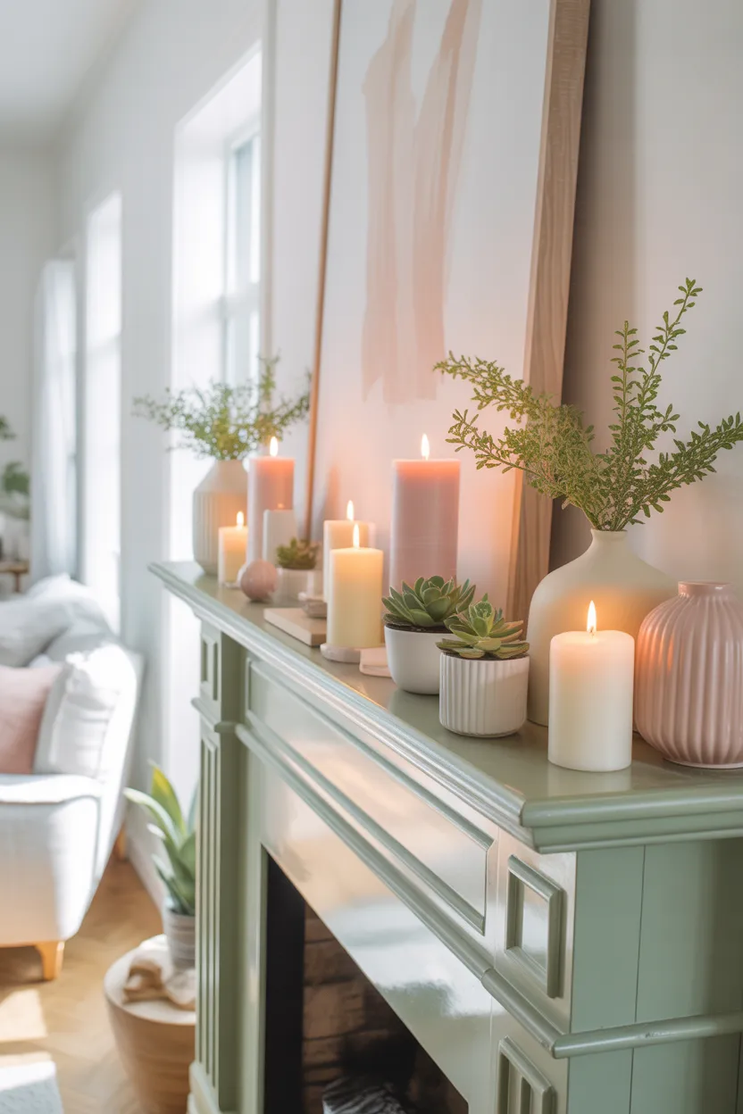 Spring Mantle Decor Ideas