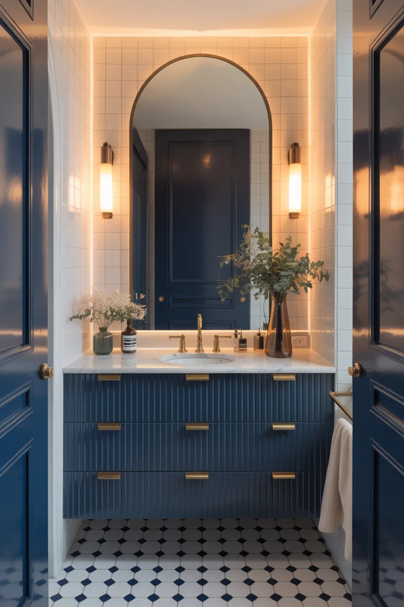 Moody Blue Bathroom Ideas