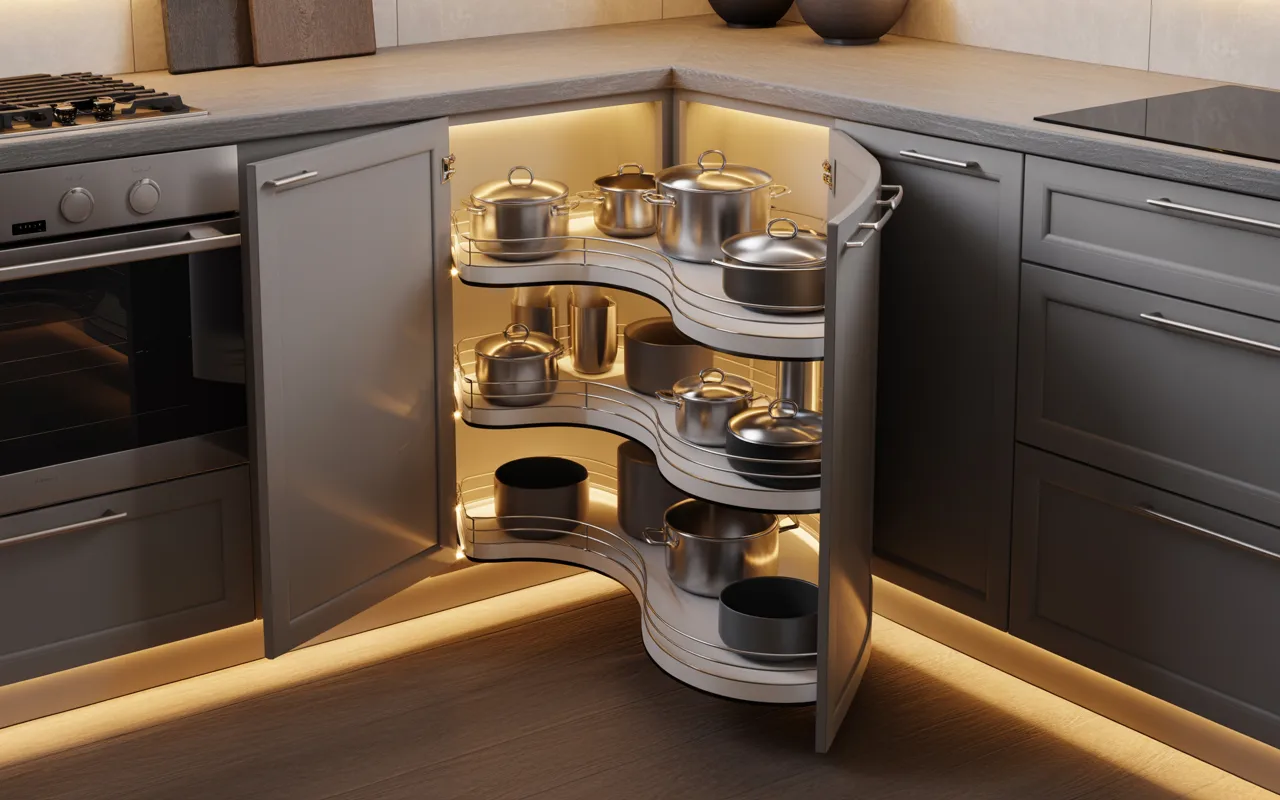 Curved Corner Pull-Out