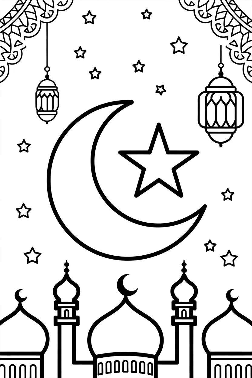 Ramadan Coloring Pages Free Printable