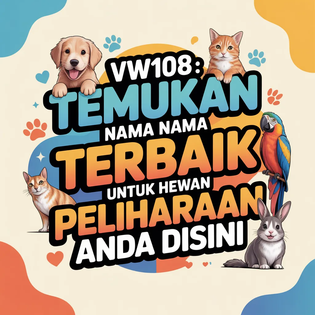 VW108 : Temukan Nama Terbaik untuk Hewan Peliharaan Anda Disini image 1