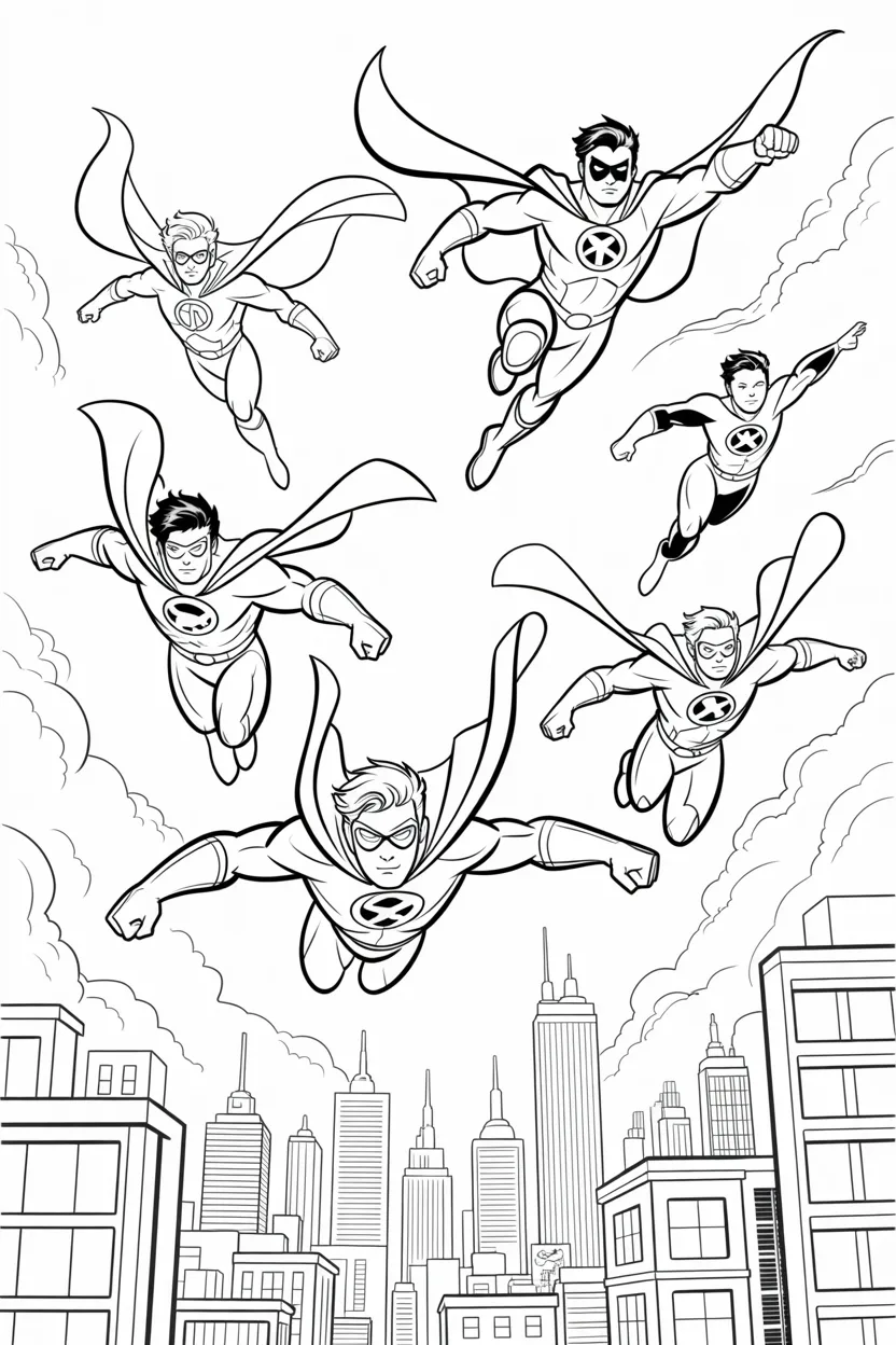 superhero squad coloring pages free printable