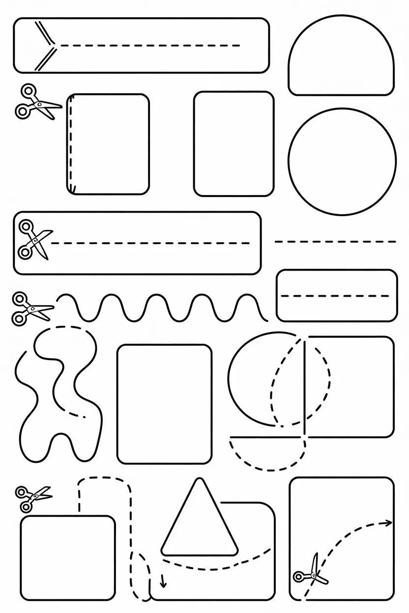 free scissor practice worksheets printable