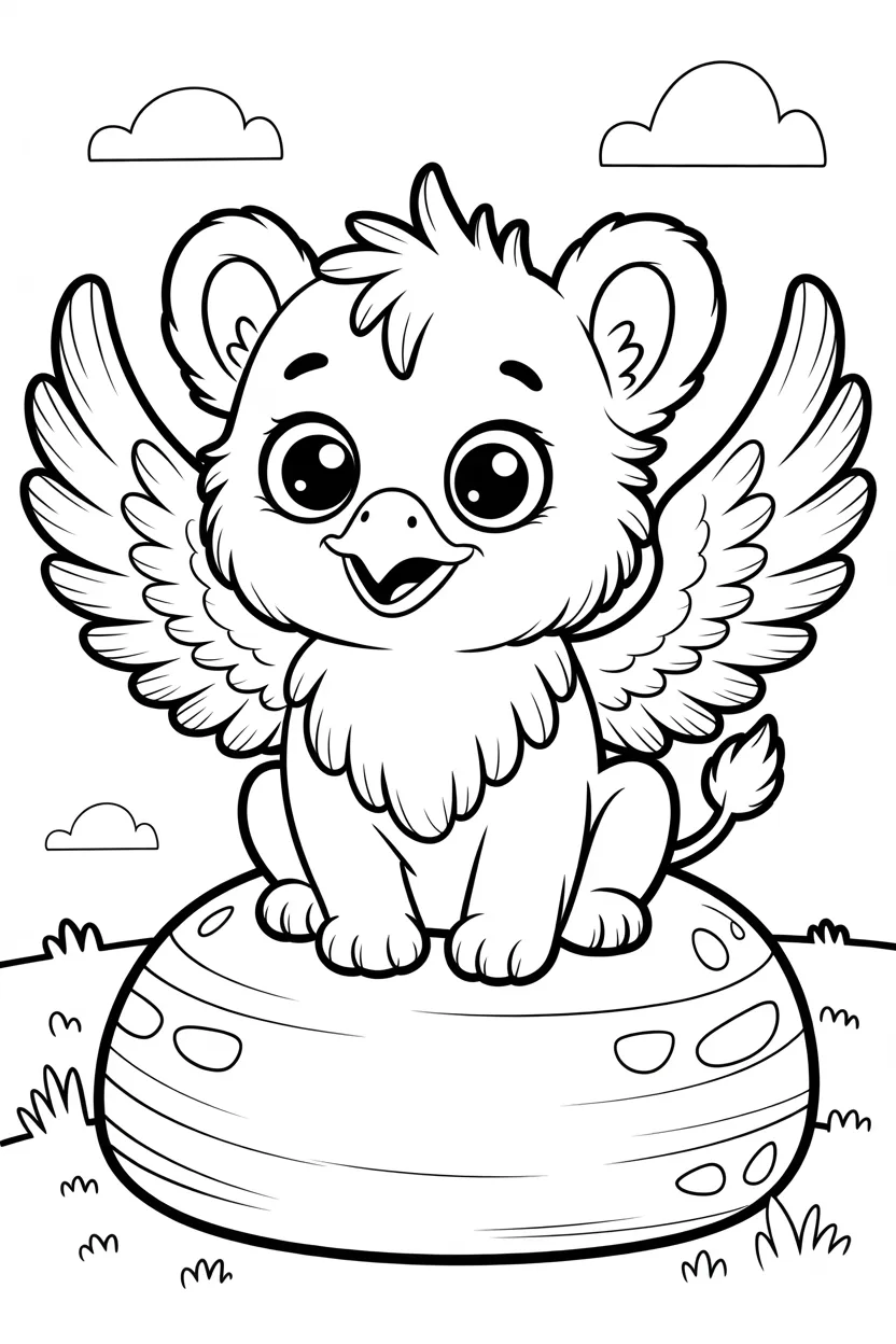 5 Griffin coloring pages free printable