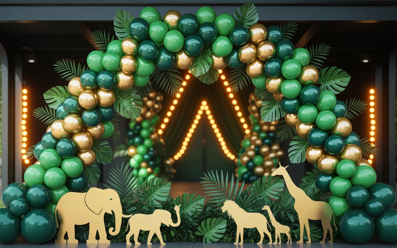 Lighted Jungle Arch