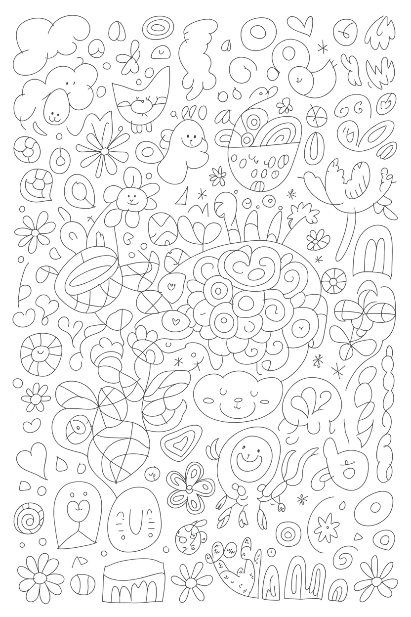 Doodles Coloring Pages Free Printable 