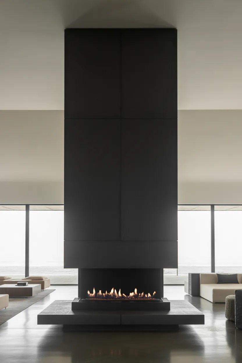 Black Fireplace Ideas