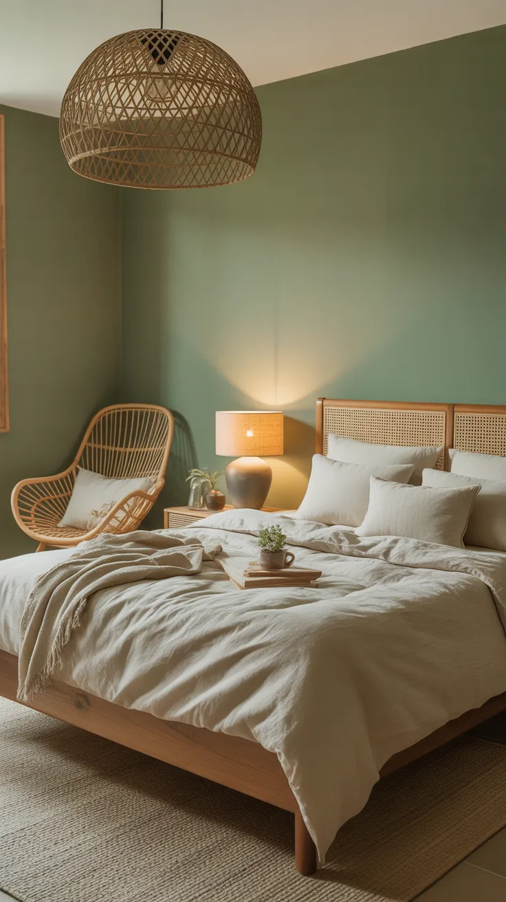 warm natural morning light, calm and organic atmosphere, interior design photography