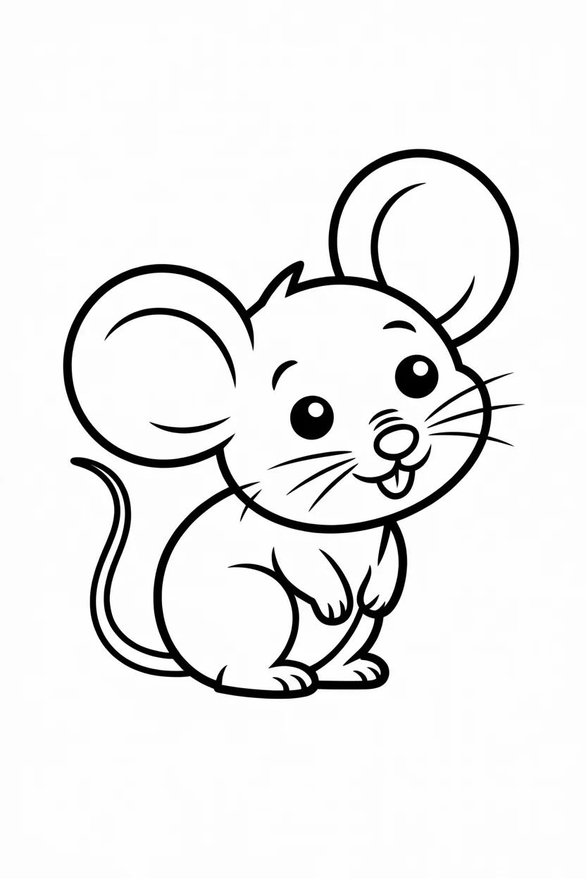 Mouse coloring pages free printable 