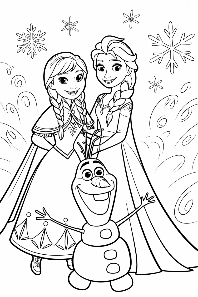 Frozen Coloring Pages Free Printable