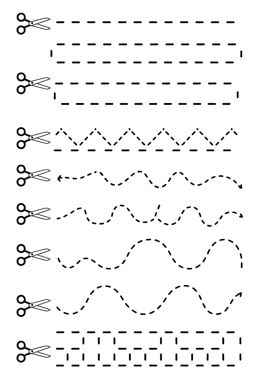 free scissor practice worksheets printable