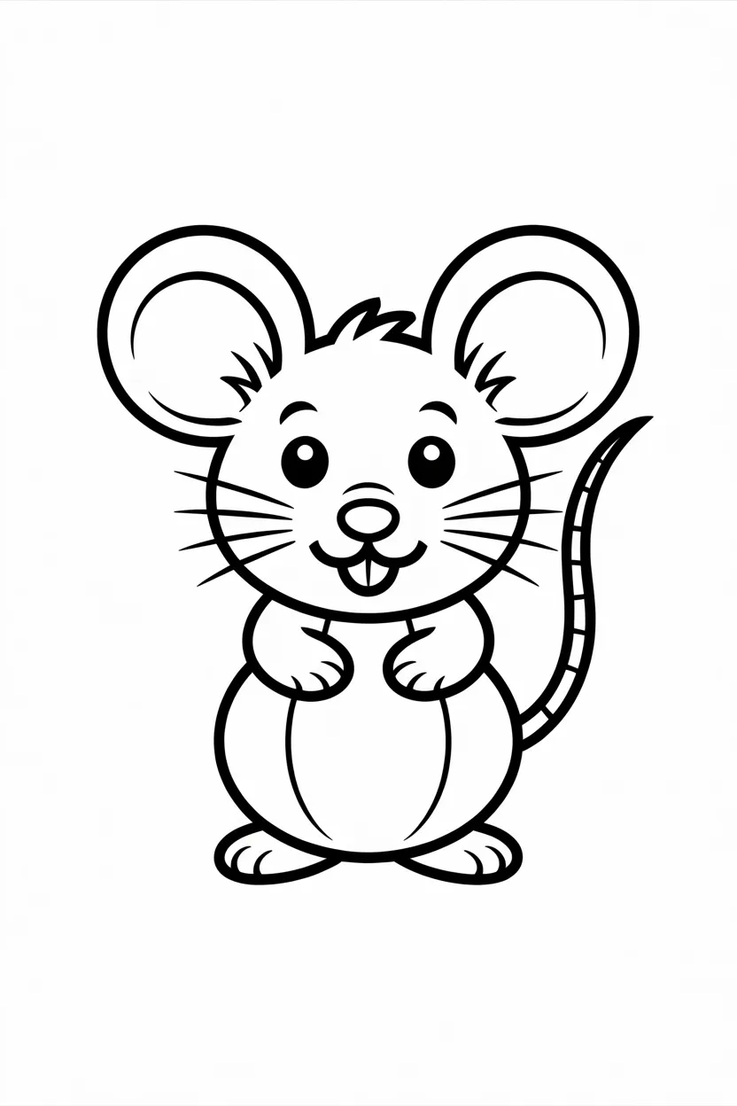 mouse coloring pages free printable