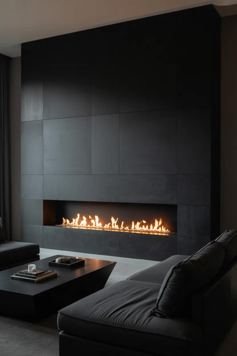 Black Fireplace Ideas