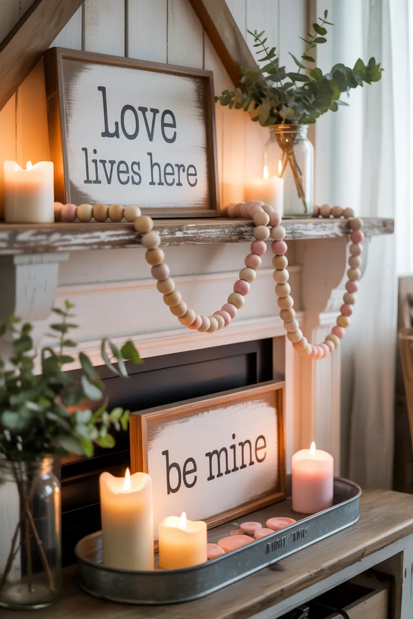 Farmhouse Valentine Decor Ideas