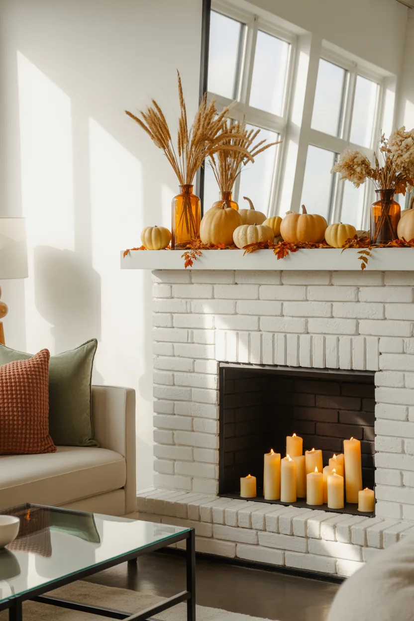 White Brick Fireplace Ideas