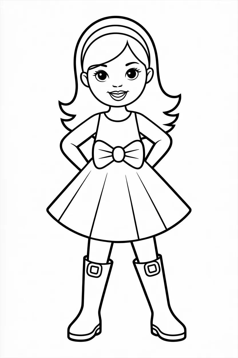 Fashion girl coloring pages free printable