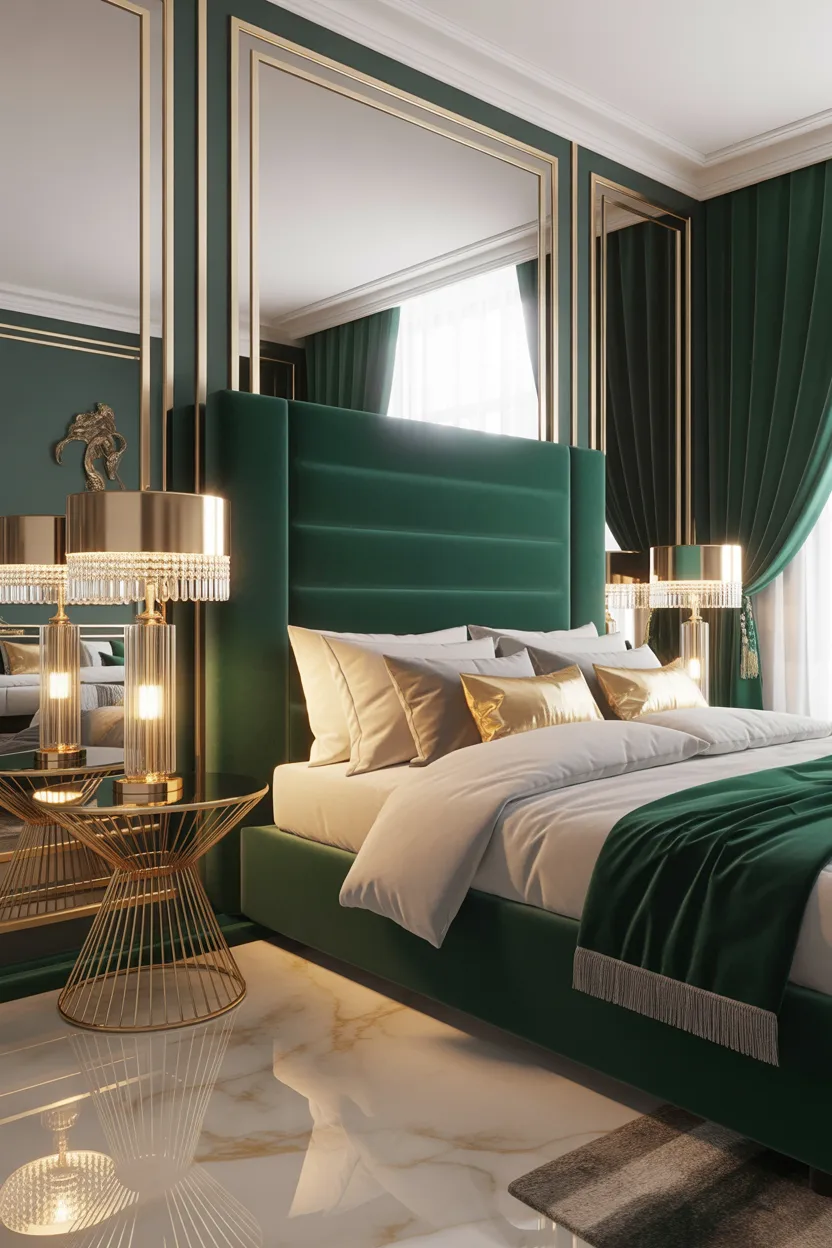Emerald Green Bedroom Ideas