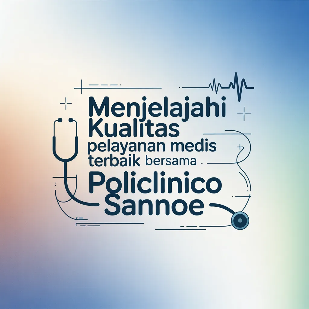 GT108 > Menjelajahi Kualitas Pelayanan Medis Terbaik Bersama Policlinico Sannoe