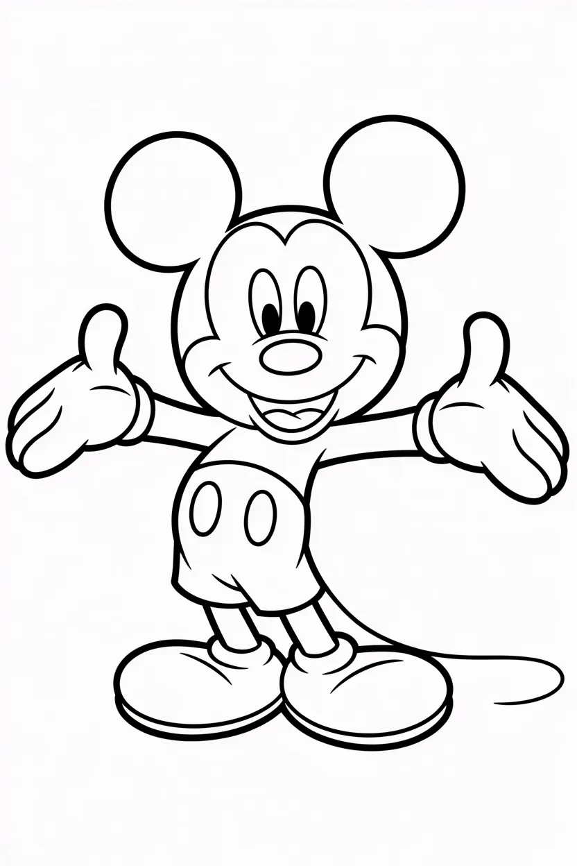 Mickey Mouse coloring pages free printable