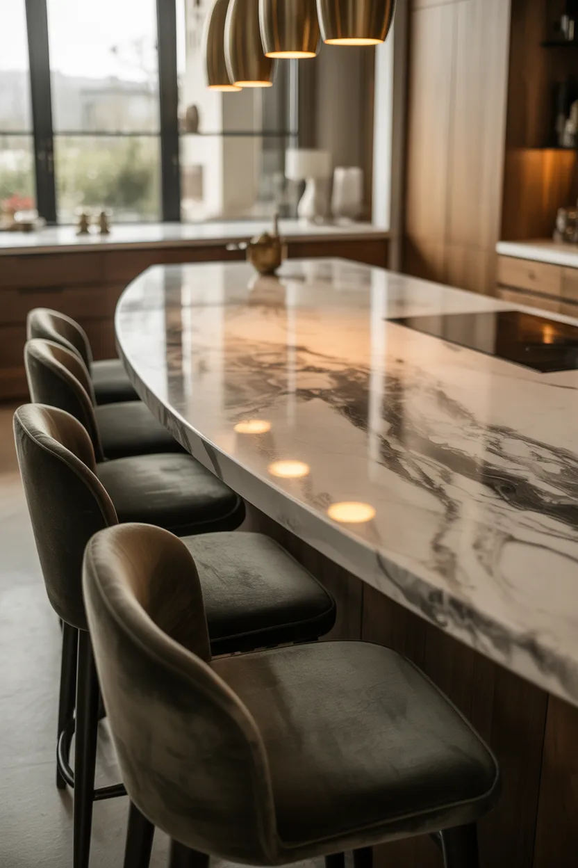 Curved Kitchen Island Ideas