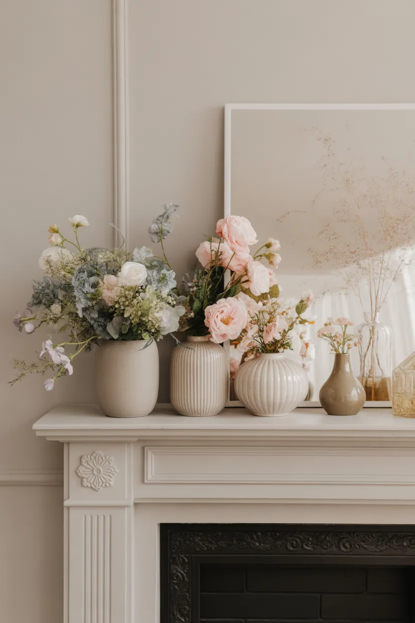 Spring Mantle Decor Ideas