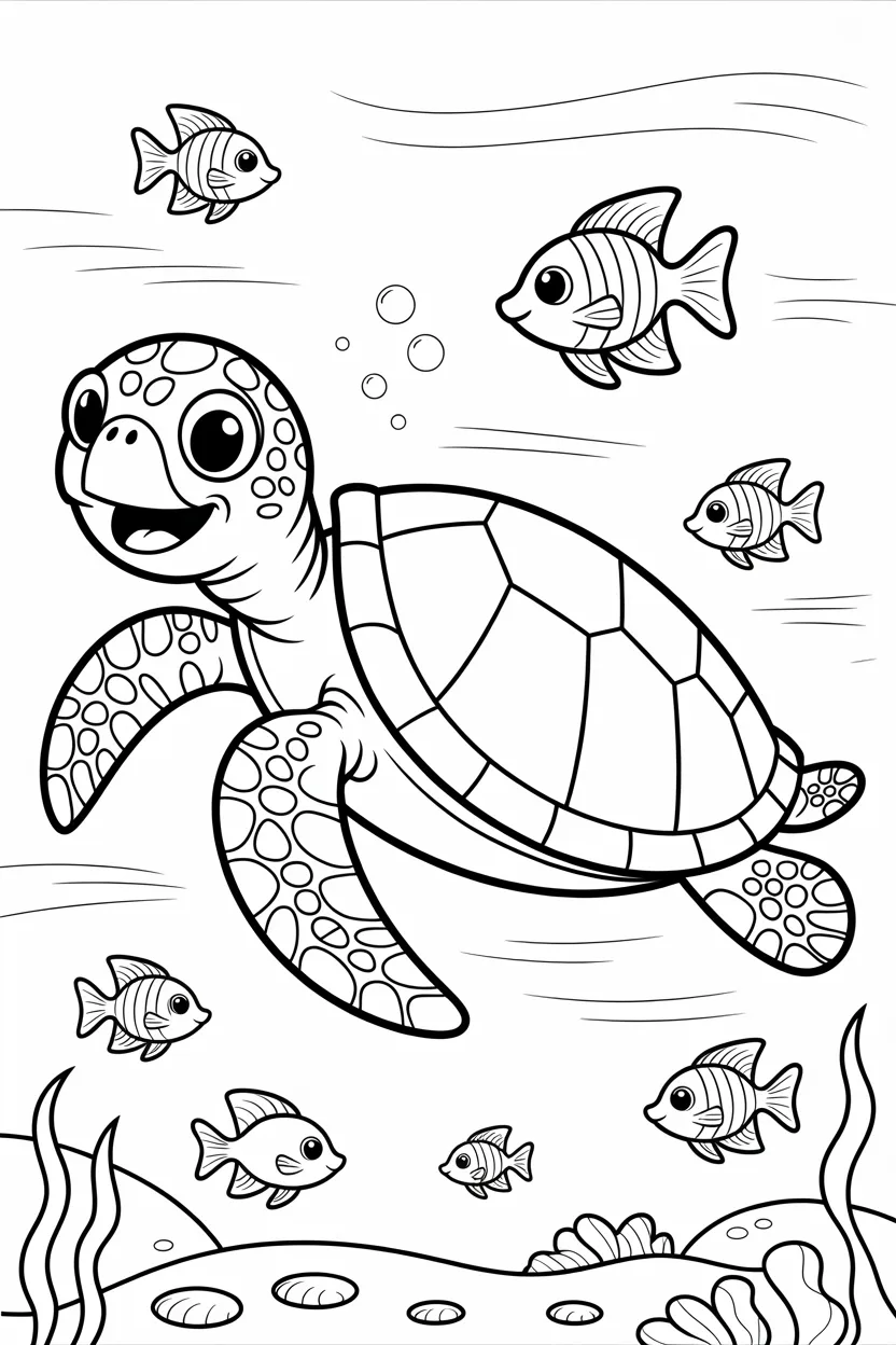 Sea Turtle Coloring Pages Free Printable