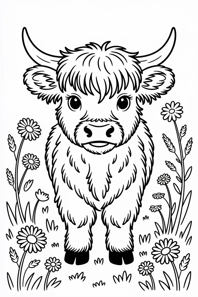 cute cow coloring pages free printable