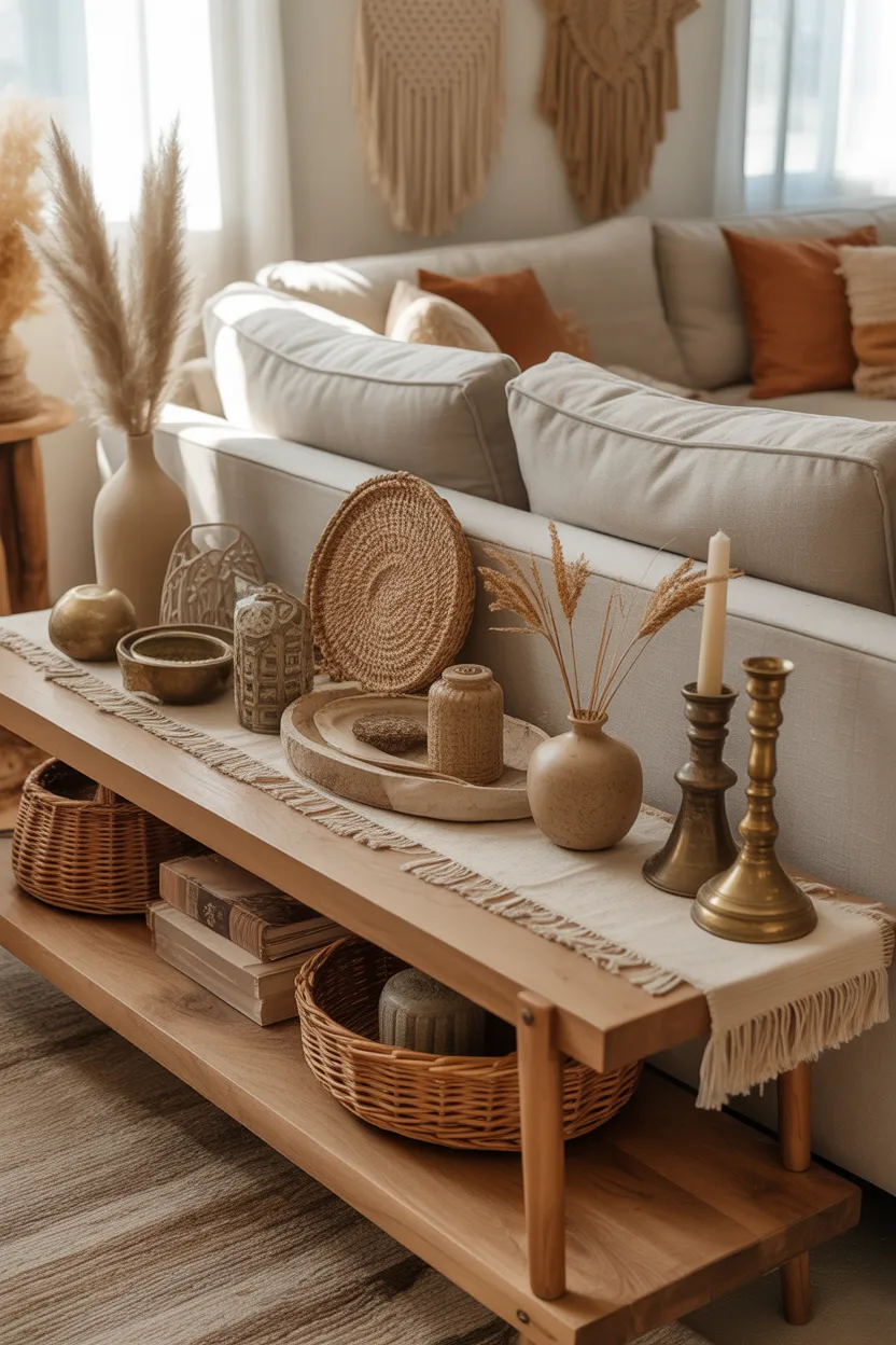 Sofa Table Ideas Behind Couch