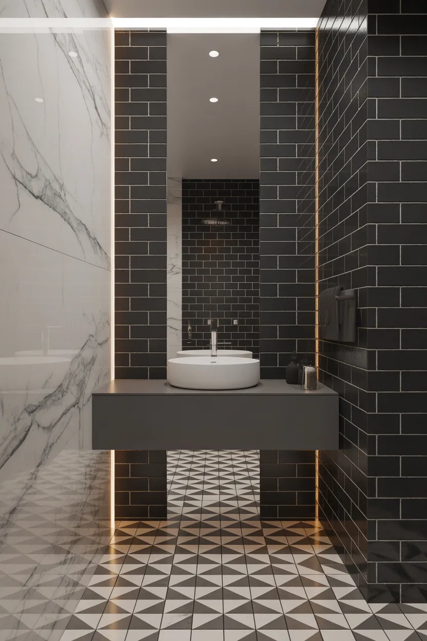 Black and White Bathroom Ideas